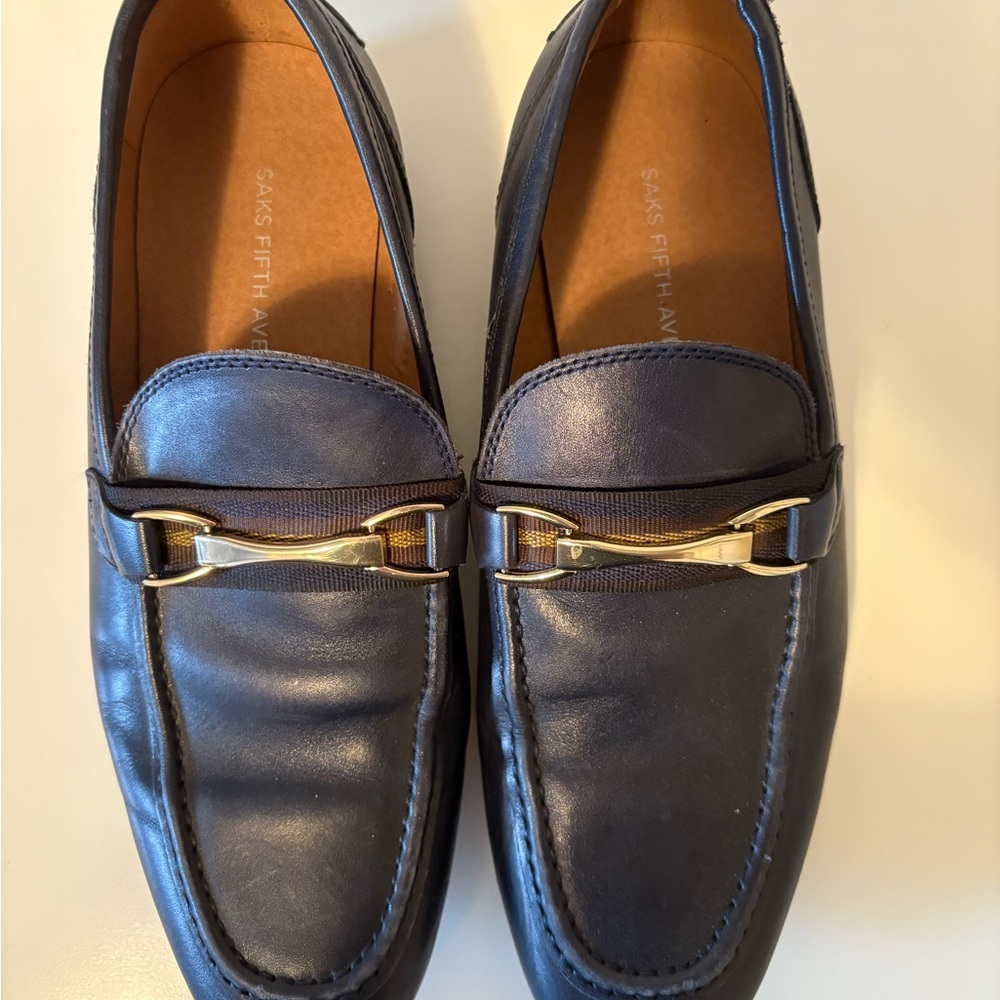 Saks Fifth Avenue Men's Blue Loafers